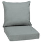 Arden Outdoor Foam Deep Seat Cushions Set, 24x24, Premium High-Density Foam, Never Flattens, Weather-Proof for Patio Chair Sofa Couch, Blue Shibori Stripe