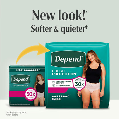 Depend Fresh Protection Adult Diapers for Women