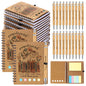 Jetec 48 Set 2026 CNA Week Gifts Bulk Nurse Appreciation Gift Set Small Inspirational Kraft Spiral Nursing Notebooks with Sticky Notes Pens for Healthcare Medical Hospital Coworker Staff Office