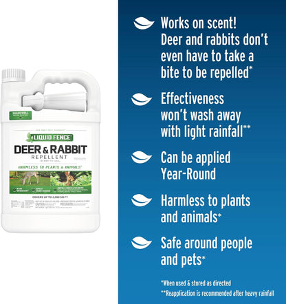Liquid Fence Deer And Rabbit Repellent: Keep Your Garden Safe