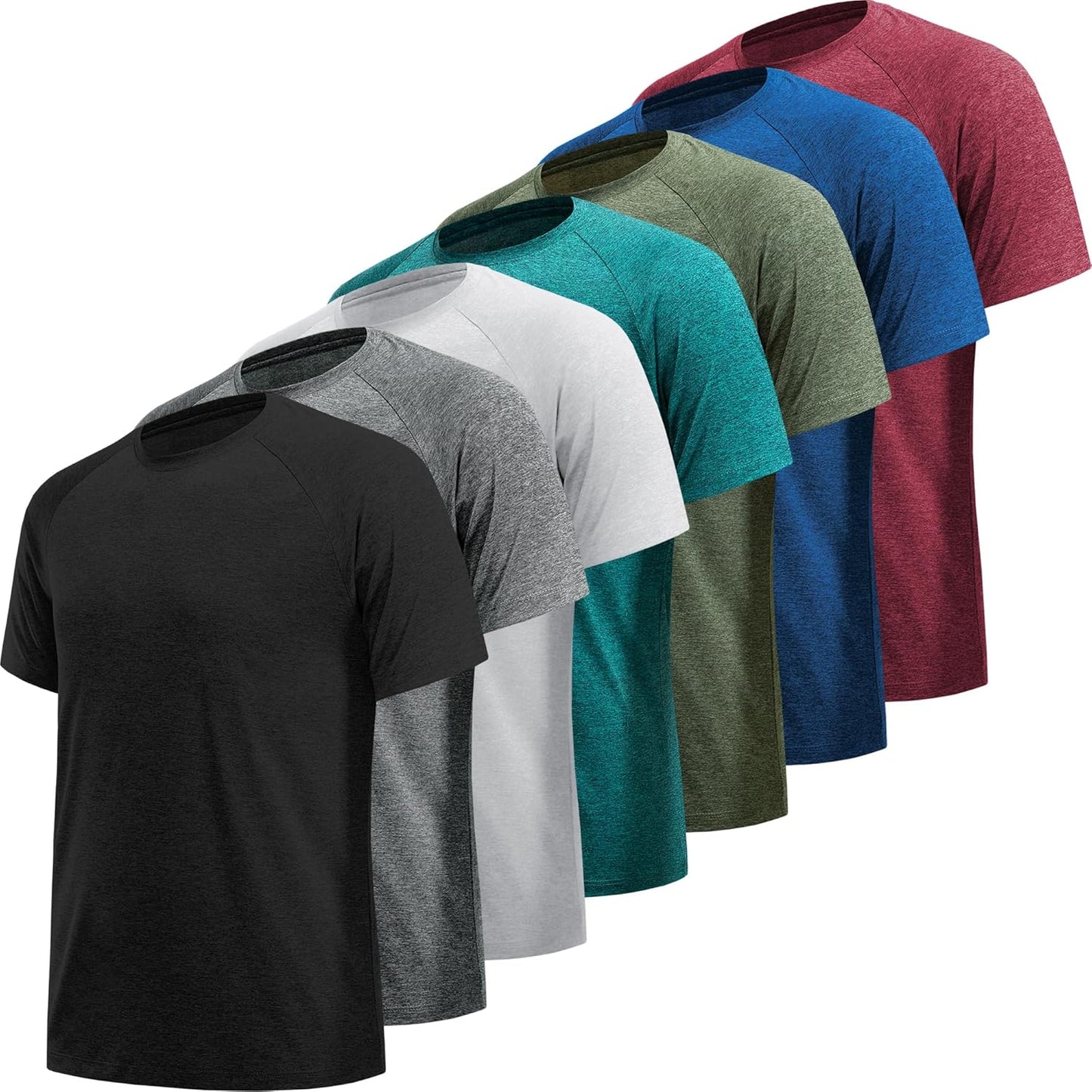 3X-Large7 Pack Black, Dark Grey, Light Grey, Wine Red, Dark Blue, Army Green, Hydro Teal