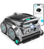 (2026 NEW) WYBOT B1 Cordless Robotic Pool Vacuum for Inground Pools, Six-Roller Brush 4-in-1 Smart Pool Cleaner, Edge Cleaning High Obstacle Crossing, Lightweight, App Navigation, Gray Black