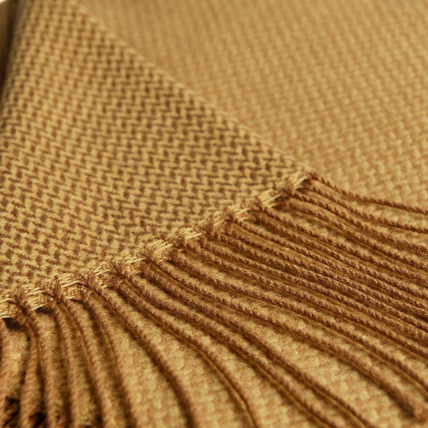Cozy Up with the BOURINA Herringbone Throw Blanket