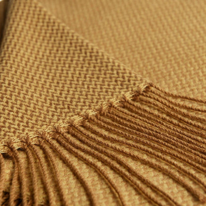 Cozy Up with the BOURINA Herringbone Throw Blanket
