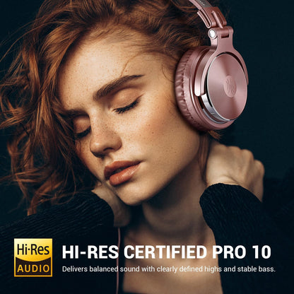 OneOdio Pro-10 Over-Ear Kabelkopfhörer für Schule Studio-Monitor & Mixing DJ Stereo-Headsets, 50mm Neodym-Treiber, Inline-Mikrofon, 3,5mm/6,35mm Klinke für Verstärker Computer Aufnahme Telefon Klavier Gitarre