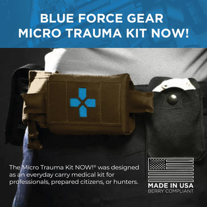 Blue Force Gear Micro Trauma Kit Now! – Empty – Belt Mounted Medical Belt Pouch for First Aid Supplies