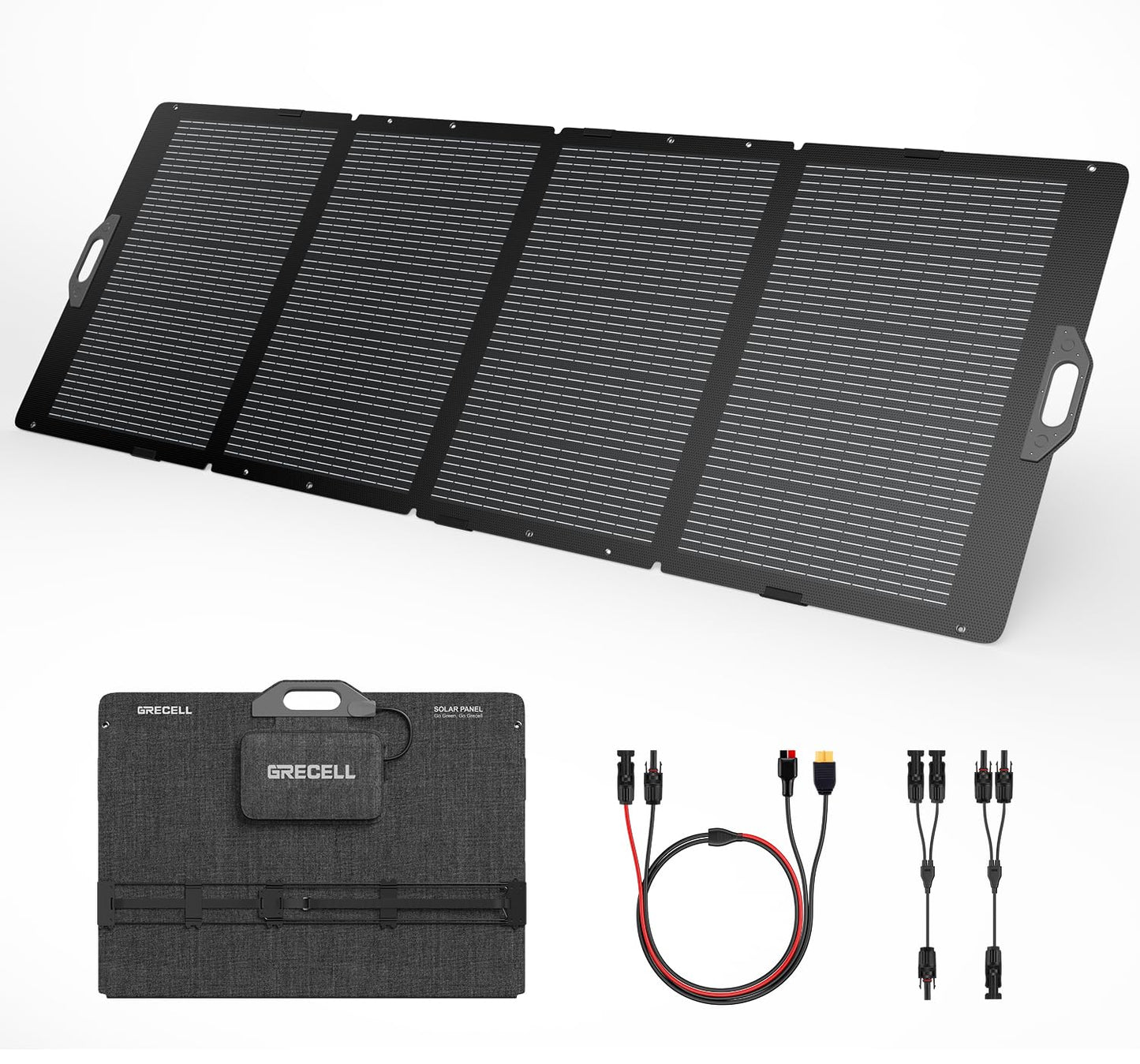 100W Portable Solar Panel, 23.5% High Efficiency ETFE Foldable Solar Charger for Power Station Generator, IP65 Waterproof with Kickstands, 18V Output for RV Camping Van Off-Grid Outdoor