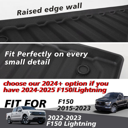TripleAliners Truck Mat Compatible with 2019-2026 Chevy Silverado 1500 / GMC Sierra 1500 6.6FT Accessories, Truck Bed Mat Heavy Duty Custom Fit All Weather Protection TPE Pickup Liner, Standard Bed