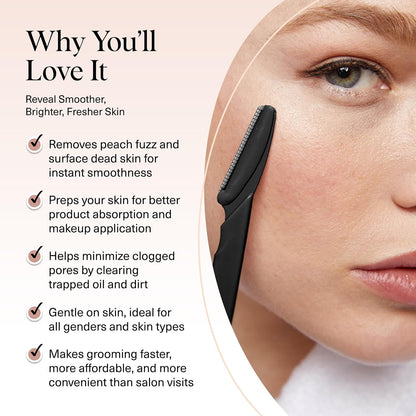 Kitsch Dermaplaning-Rasierer für Damen & Herren – Gesichtsrasierer, Augenbrauenrasierer & Gesichtshaarentferner – Peeling-Gesichtsrasierer & Hautpflege-Tool für glattere Haut – Terracotta, 12 Stück