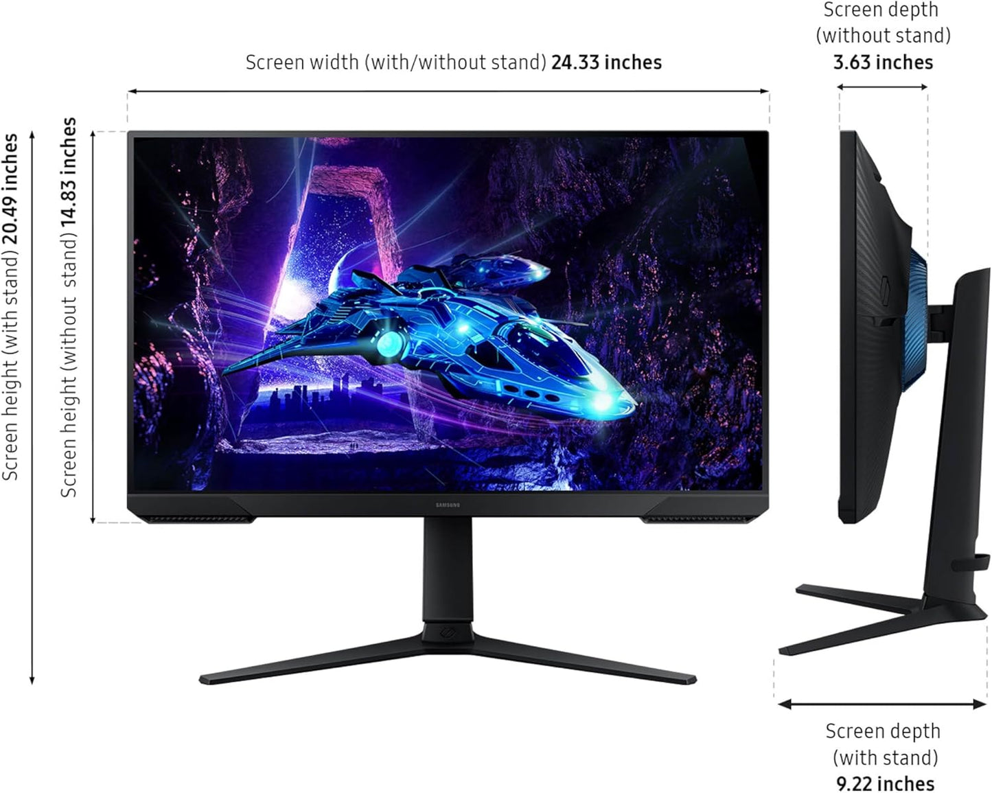 Samsung 27 inch Odyssey G3 Gaming Monitor FHD 180 Hz Refresh Rate (LS27DG302ENXZA) -[Canada Version]