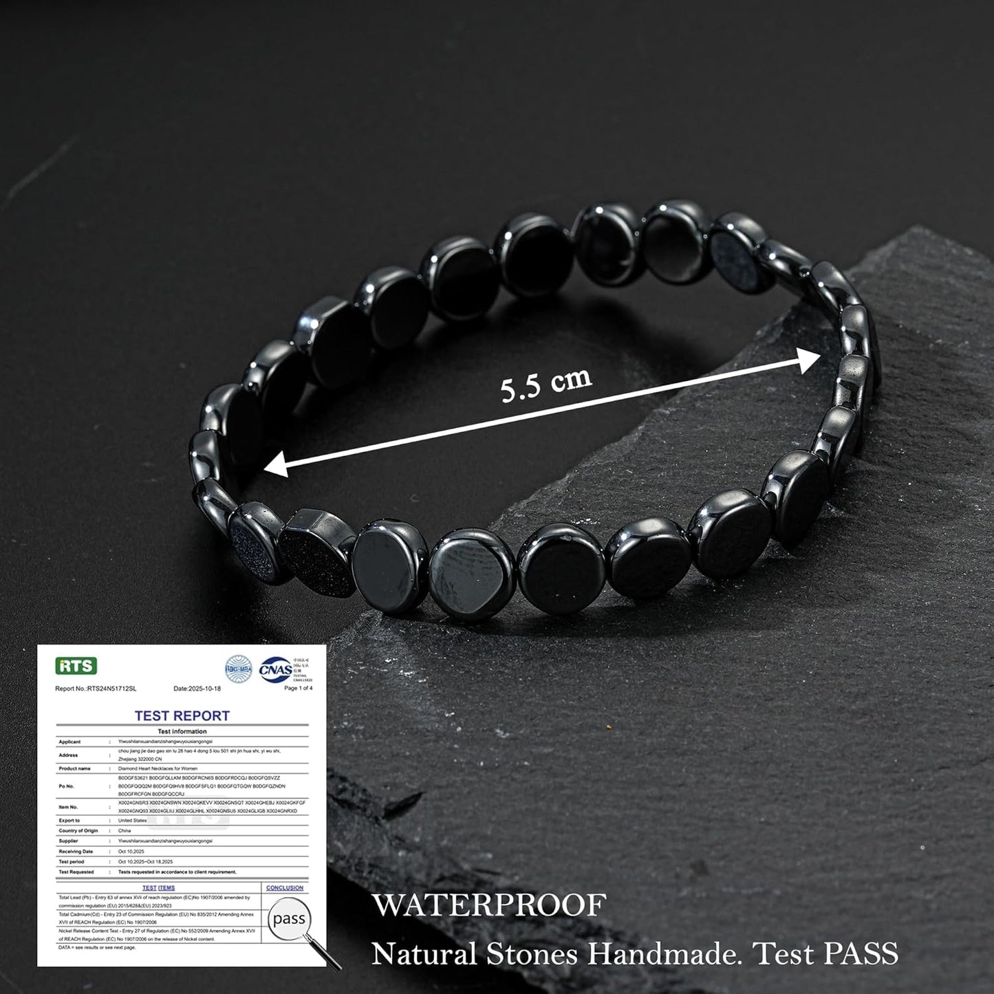 Osterkorbfüller Hämatitarmband für Herren Natursteine Handgemachte Armbänder - Entfacht männliche Energie neu Männliche Heilarmbänder für Herren Inspirierende Schmuckgeschenke