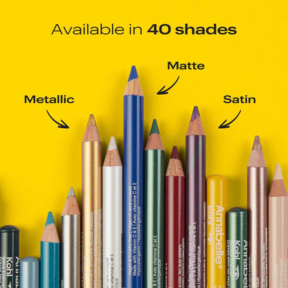 Annabelle Vegan Kohl Eyeliner, Mattes Finish, 74 Tiefschwarz, Intensive Farbabgabe, Langanhaltend, Tierversuchsfrei, Parabenfrei, Silikonfrei, Parfumfrei, Hypoallergen, 1.14 g