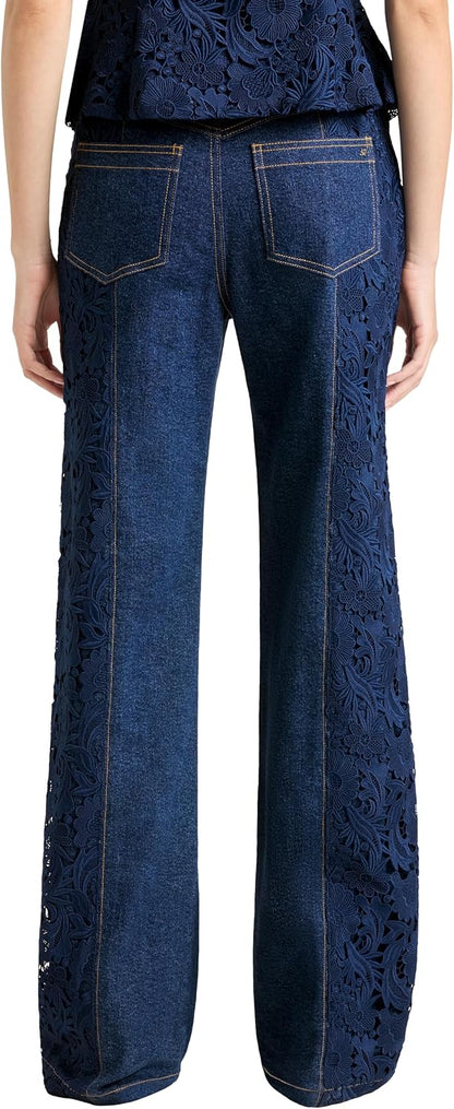 Cinq à Sept Womens Lace Combo Francine Pant
