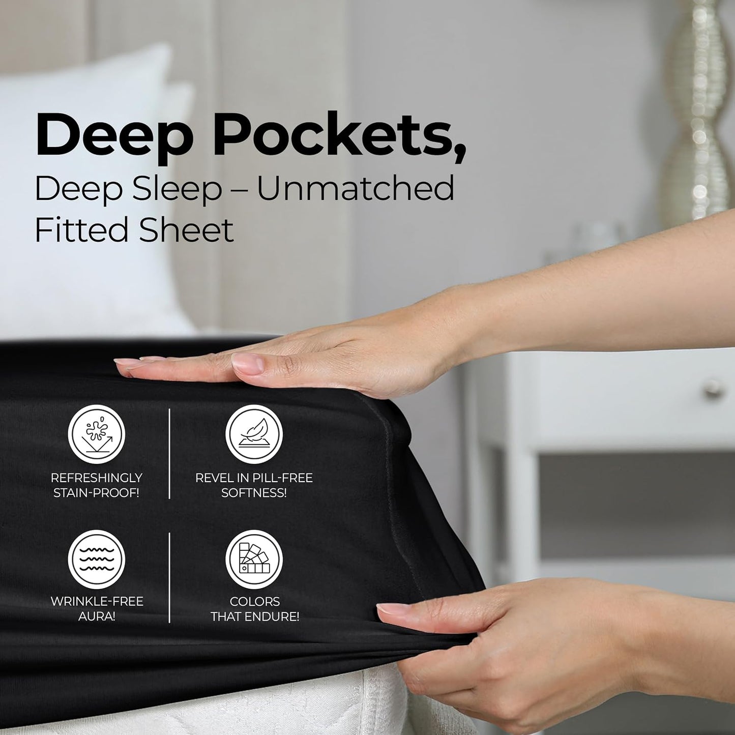 Utopia Bedding King Fitted Sheets - Soft, Durable, and Easy to Care For