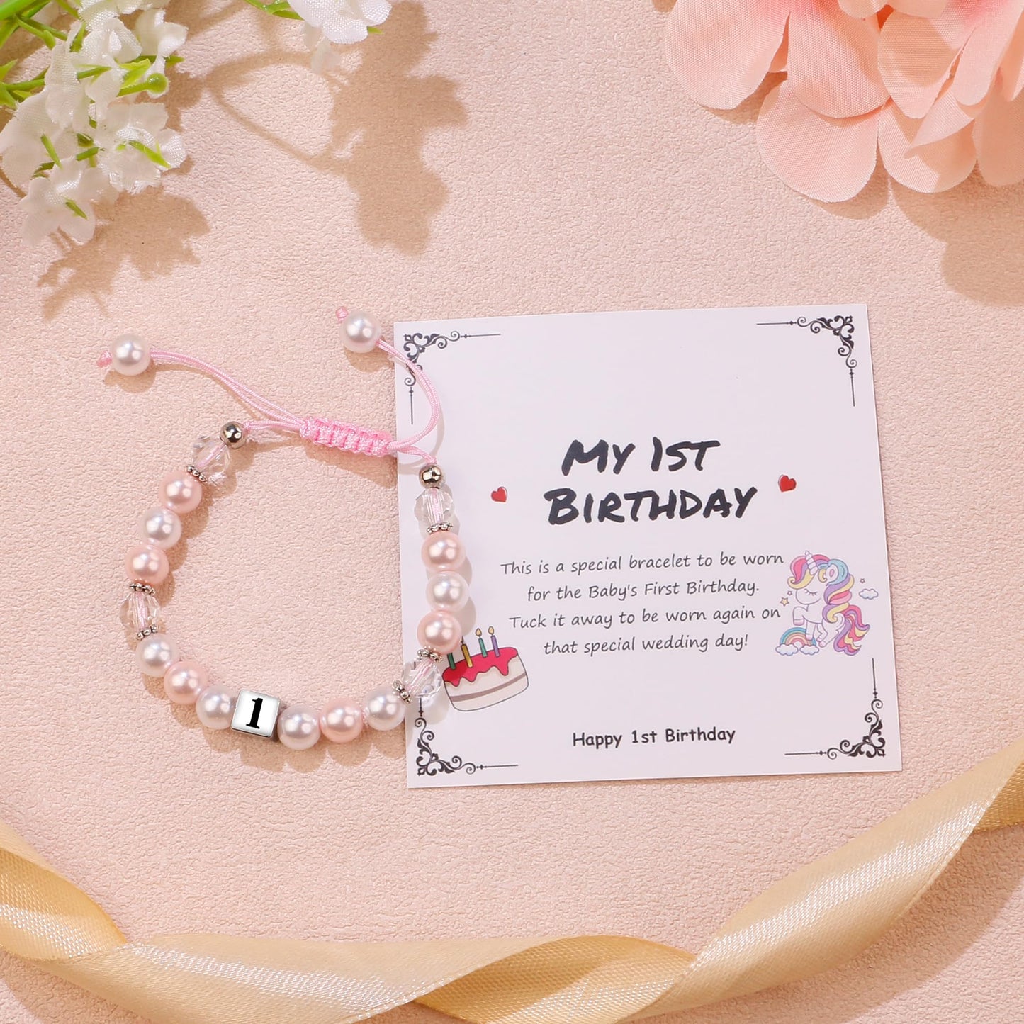 Sereney 6. Geburtstag Mädchen Geschenk, Verstellbare Perlenarmbänder zum 6. Geburtstag als Geburtstagsgeschenk für 6-jährige Mädchen, Geschenke zum 6. Geburtstag für Tochter, Nichte, Enkelin