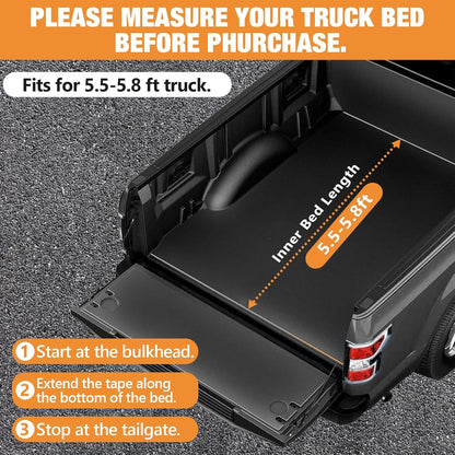 Truck Bed Tent 5.5-6ft: Easy Set Up Umburato Pickup Truck Tents for Camping, Waterproof PU3000mm Canopy for Truck Camper, Portable, Spacious for 2 Person Green
