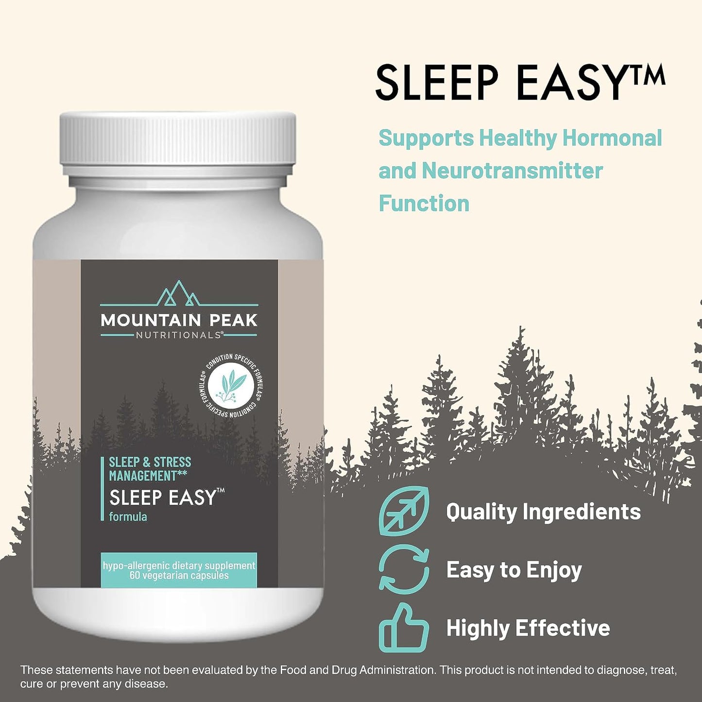 Mountain Peak Nutritionals Sleep & Mood Support Combo Pack – 5-HTP, Amino Acids, Melatonin, Magnesium & Serotonin Boosting Ingredients – Hypoallergenic Supplements for Relaxation & Well-Being