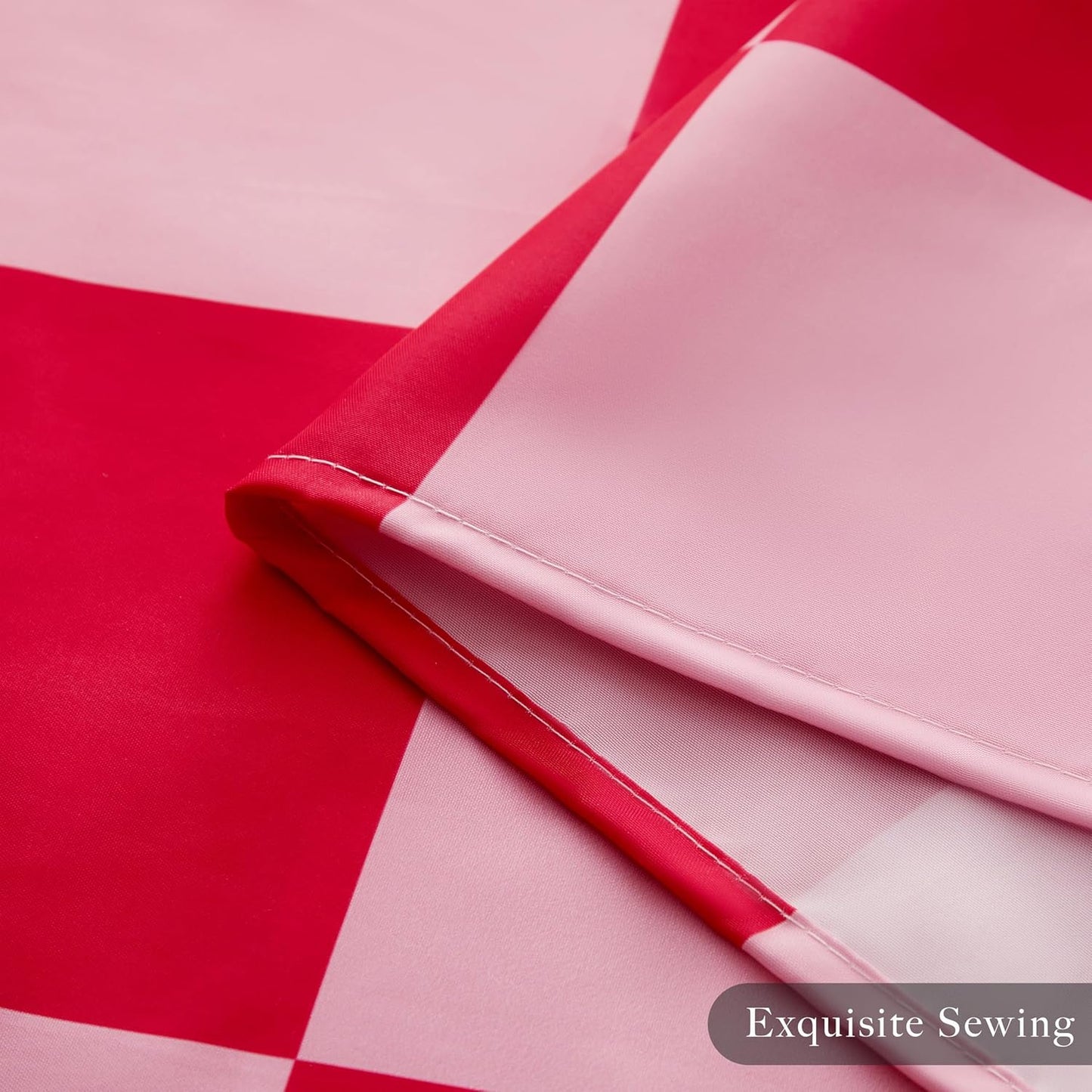 Ohocut Checkered Shower Curtain - A Sweet Retro Touch for Your Bathroom