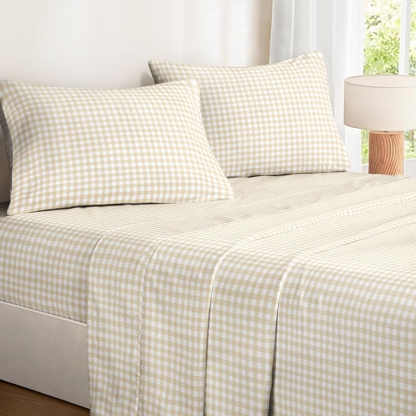 Wake In Cloud Gingham Bed Sheets Set Review: A Fresh Take on Classic Comfort