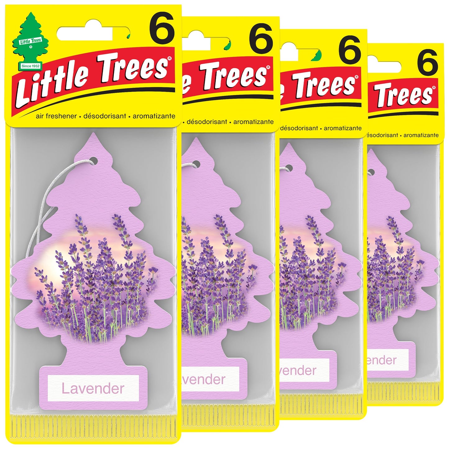LITTLE TREES Car Air Freshener | Hanging Tree Provides Long Lasting Scent for Auto and Home | Black Ice, 24 Air Fresheners