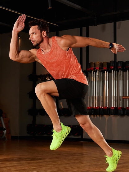 TACVASEN Herren Tanktops Schnelltrocknend Ärmelloses Workout Muskelshirt Sport Bodybuilding Fitness Performance T-Shirts