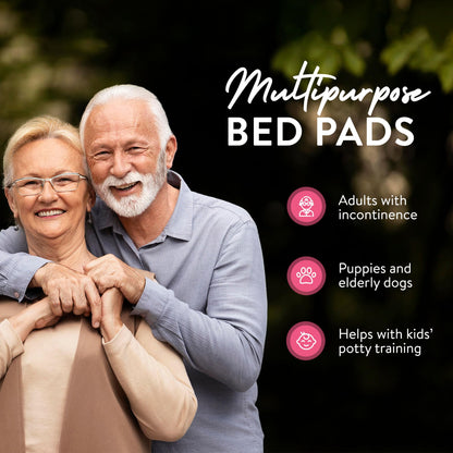 Inspire Super Absorbent Disposable Bed Pads for Chronic Incontinence Ultra Thick and Absorbent Bed Pads Disposable Adult | Pee Pads for Adults (36" X 36" Pack of 50) XX Large