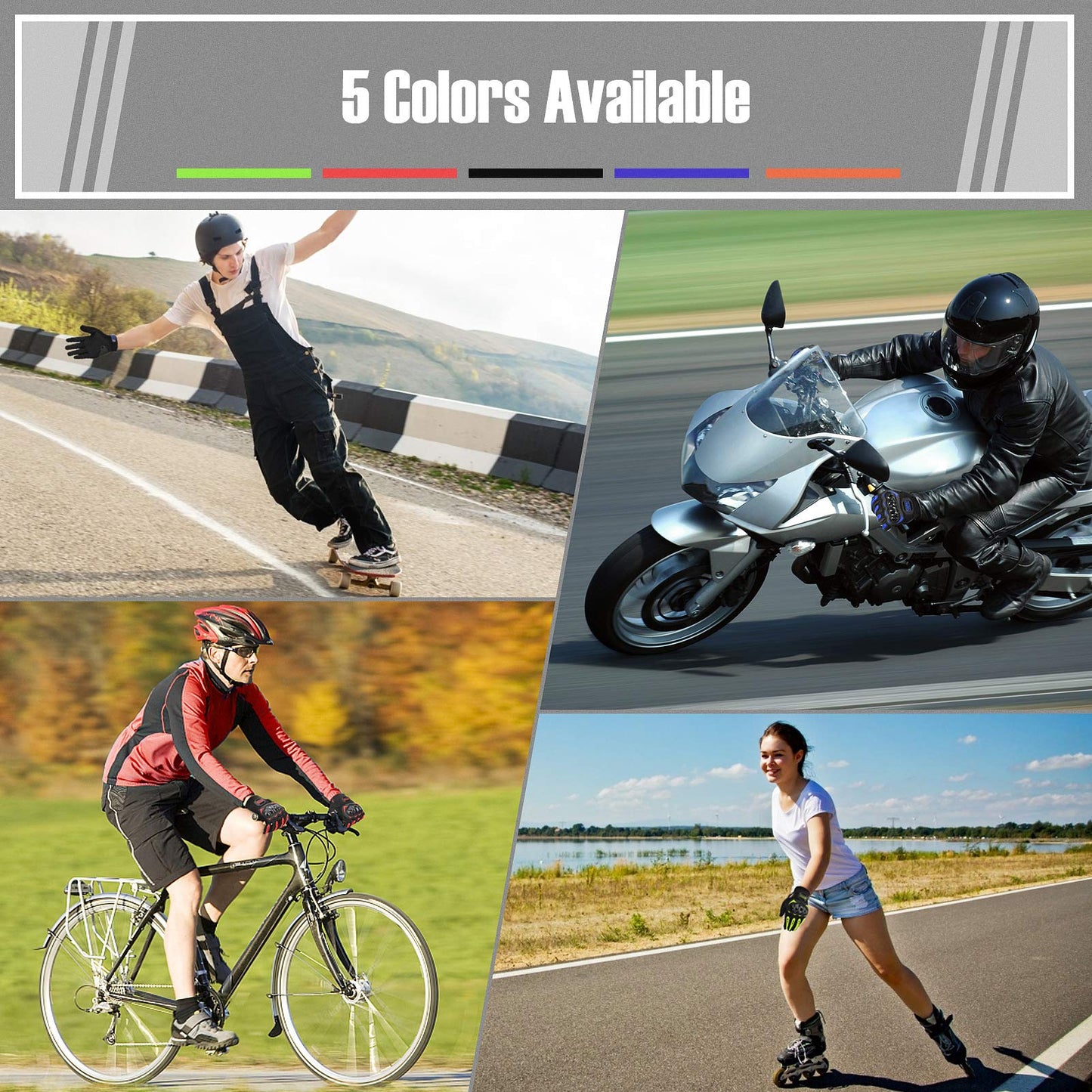 COFIT Motorradhandschuhe atmungsaktiv, Touchscreen Motorradhandschuhe Anti-Rutsch mit gutem Halt Harte Knöchel Protektion für Herren Damen Motocross, BMX ATV MTB Radfahren, Straßenrennen