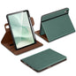 DTTO for iPad A16 Case, iPad 11th / 10th Generation Case (2025/2022), 360 Degree Rotating Premium Leather Folio Stand Cover with Pencil Holder, Brown