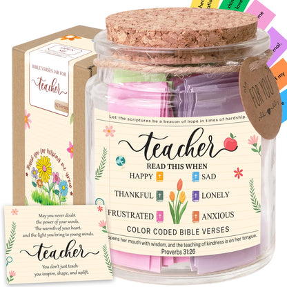 Read This When Bible Verses Jar – Birthday Gifts for Women, Christian Gifts for Women, Graduations Gift for Her, Fathers Day Gift