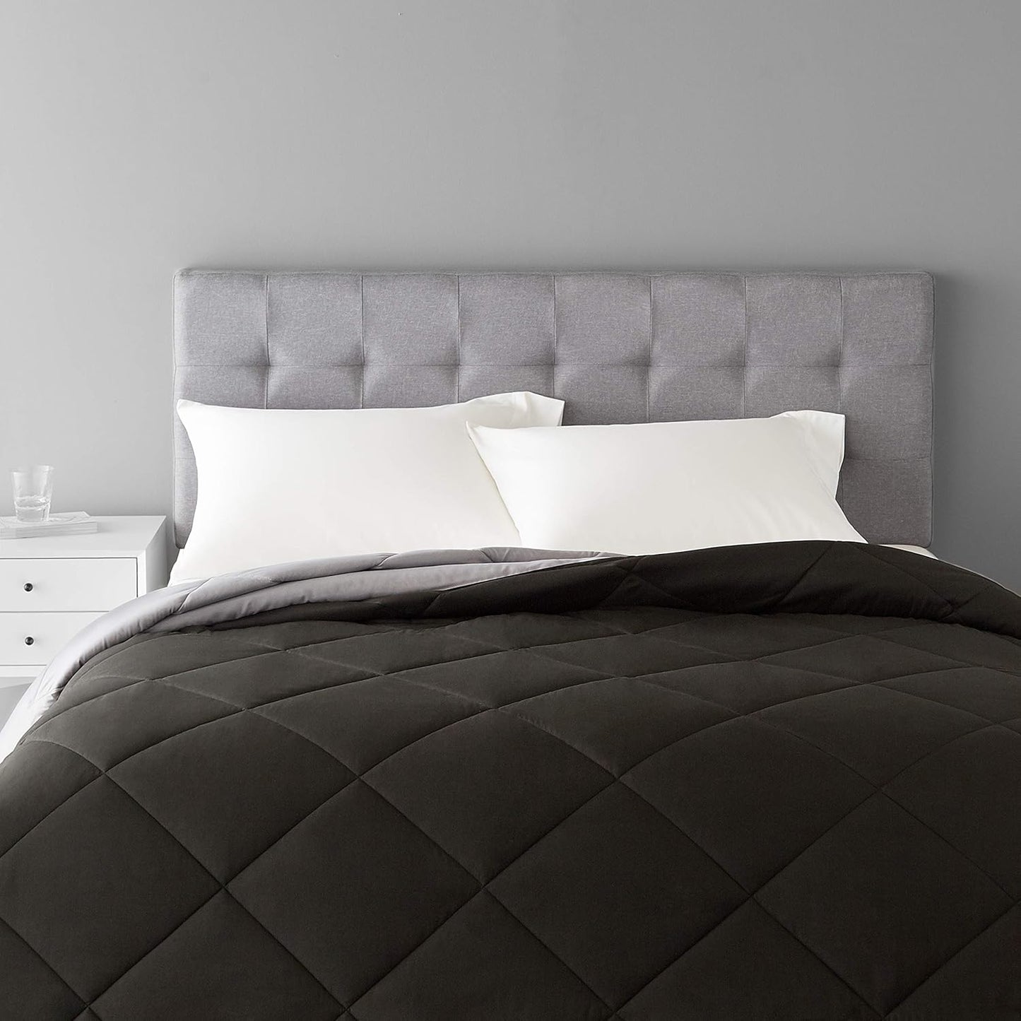 AmazonBasics Light-Weight Microfiber Sheet Set + Reversible Comforter Blanket Review