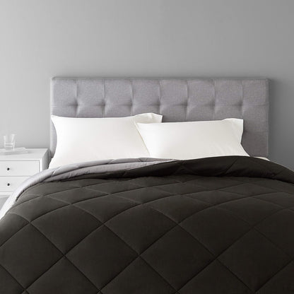 AmazonBasics Light-Weight Microfiber Sheet Set + Reversible Comforter Blanket Review