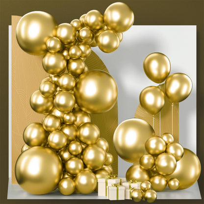 PartyWoo White Balloons 140 pcs Different Sizes of 18 12 10 5 Inch White Balloons Arch Kit Garland for Wedding Baby Shower Birthday Bridal Shower Graduation Engagement Party Decorations White-Y13