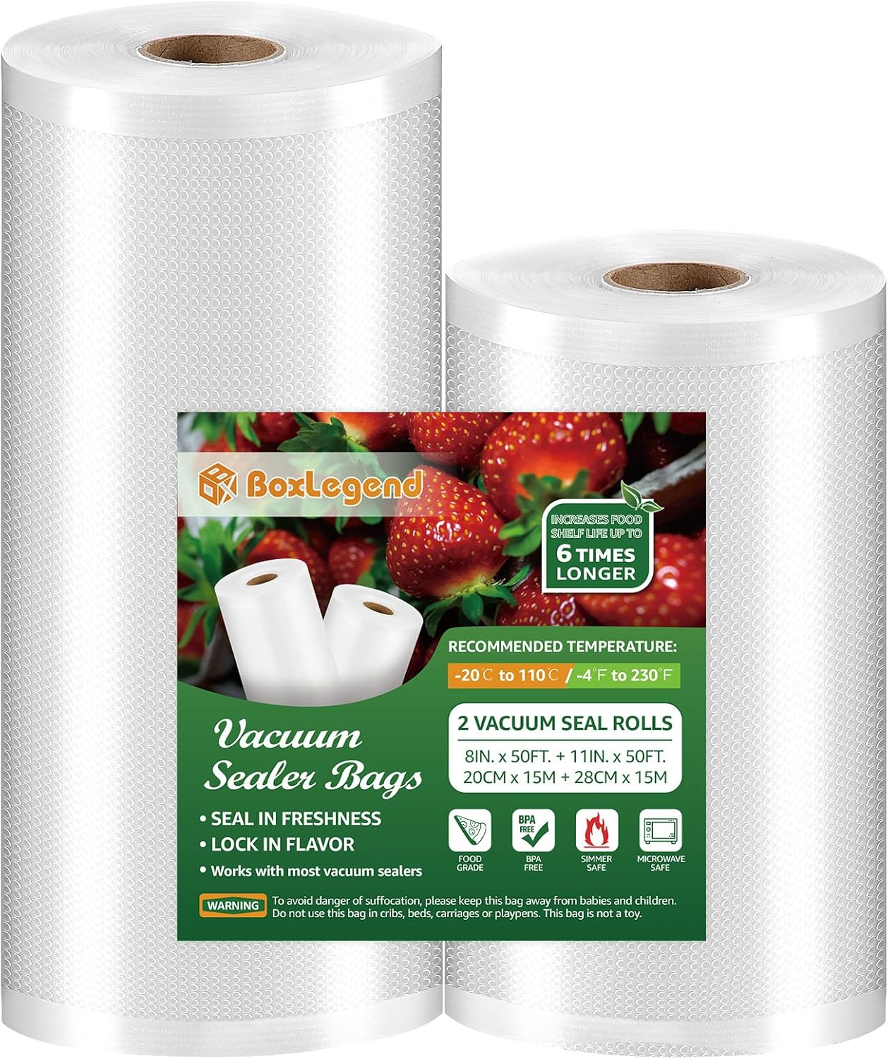 8" x 50' + 11" x 50' (One Roll Each)