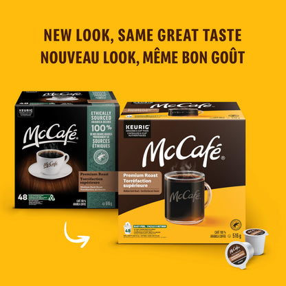 McCafé Premium Medium Dark Roast K-Cup Kaffeepads, 48 Stück, ethisch einwandfrei bezogen, für Keurig Kaffeemaschinen