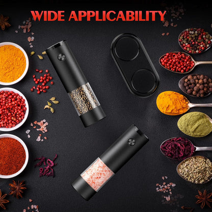Effortless Seasoning: The ioion Electric Salt and Pepper Grinder Set