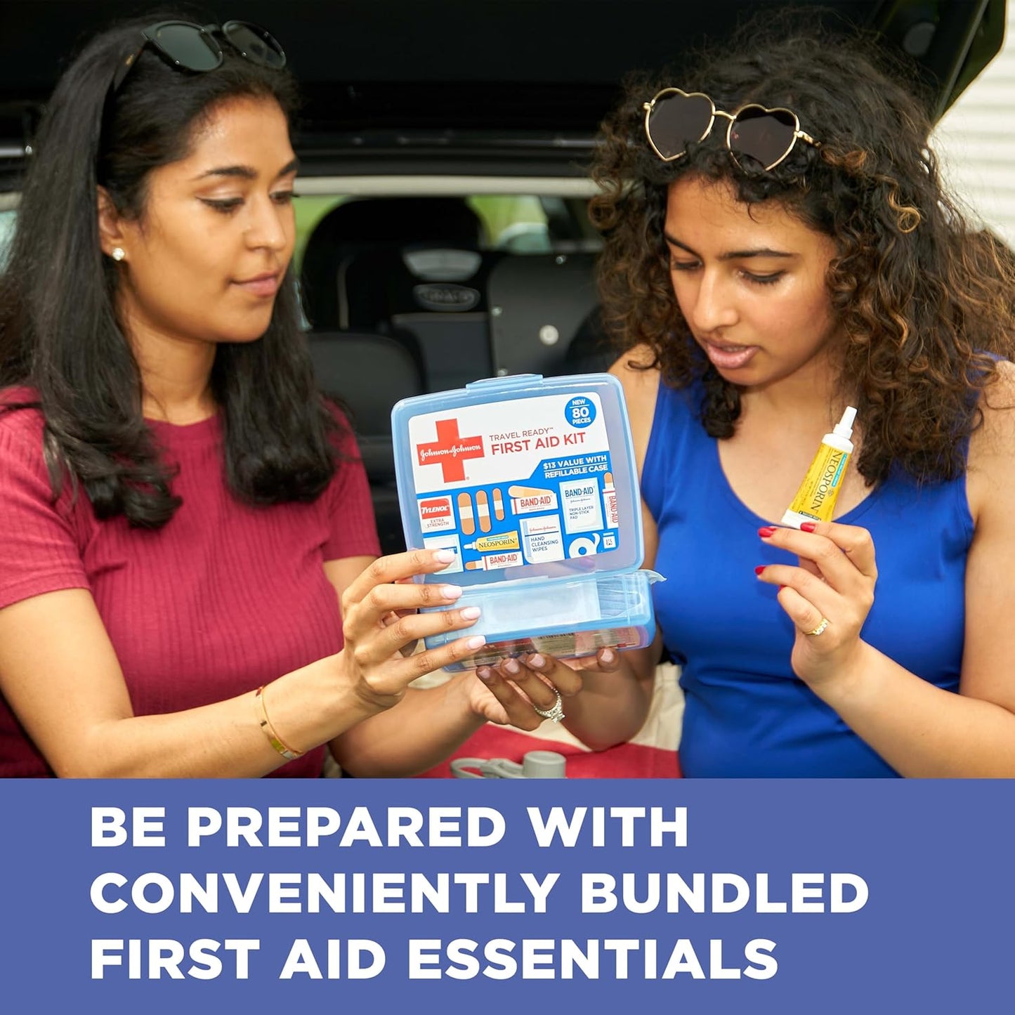 BAND-AID Brand Travel Ready Portable Emergency First Aid Kit
