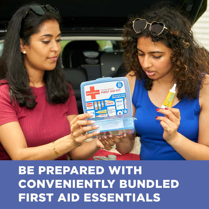 BAND-AID Brand Travel Ready Portable Emergency First Aid Kit