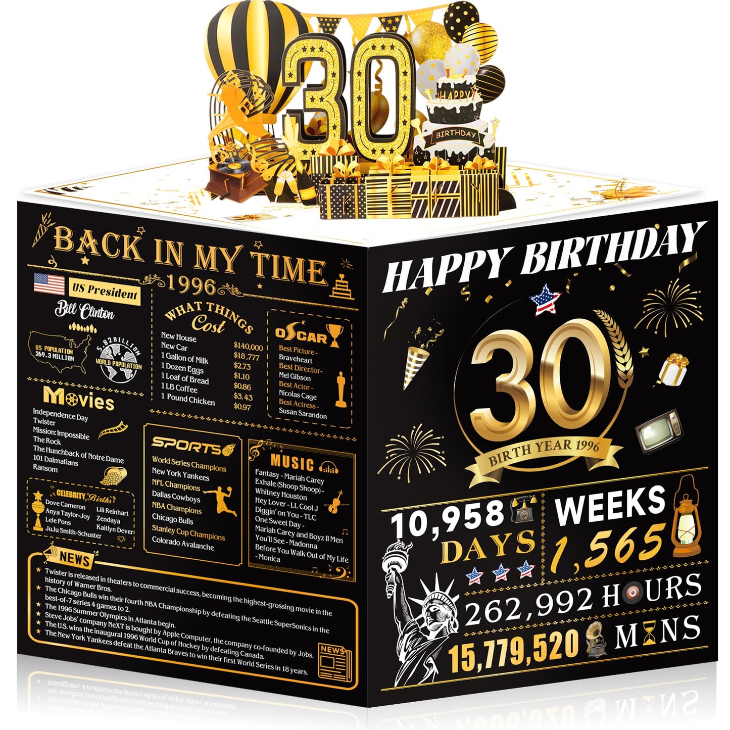 21st Birthday Card,3D Pop Up Funny 21st Birthday Decorations for Girls Granddaughter Sister,Happy 21 Year Old Birthday Gift for Daughter,Great 21Year Old Gifts Idea for Her,Jumbo Rose Glod In 2005