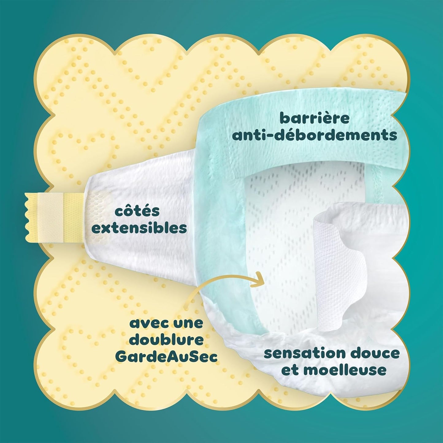 Pampers Swaddlers Windeln, Größe 0 (bis 4,5 kg), 84 Stück, Saugfähig, Hält Babys trocken und bequem, Hautverträgliche Einwegwindel