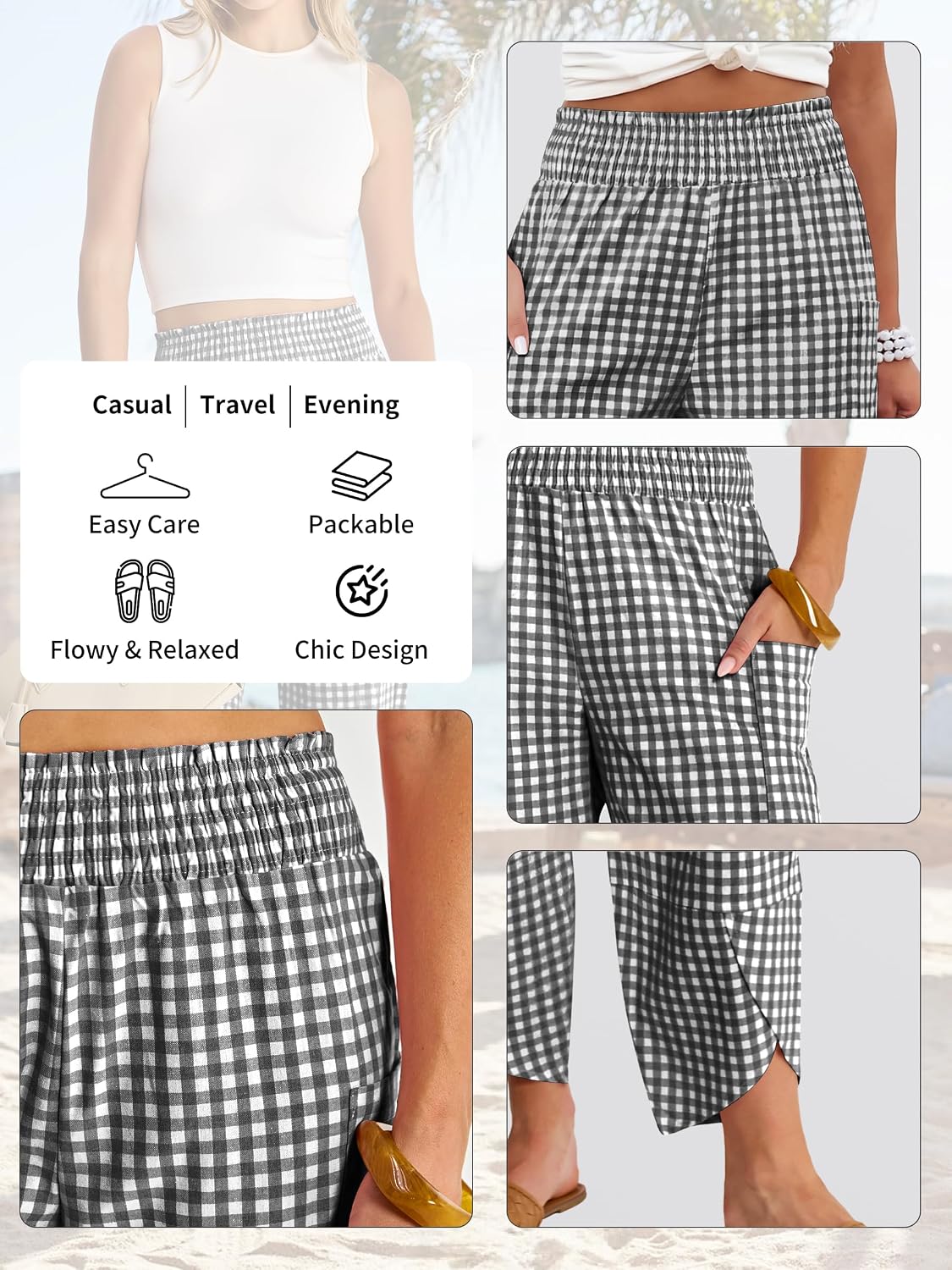 ANRABESS Womens Wide Leg Palazzo Capri Pants 2026 Summer Casual Loose High Waisted Lounge Flowy Cropped Beach Work Trousers