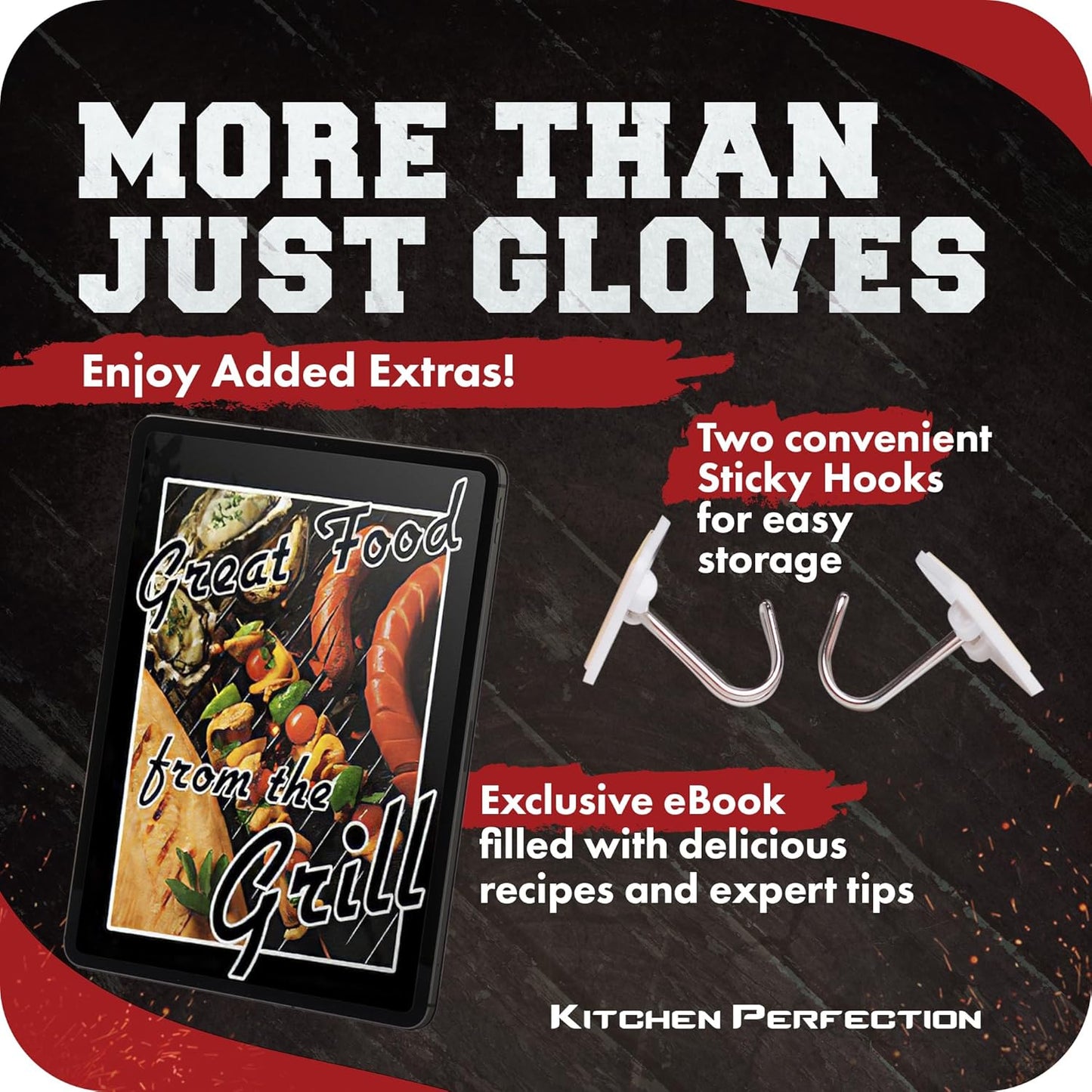 KITCHEN PERFECTION Silicone Smoker Oven Gloves