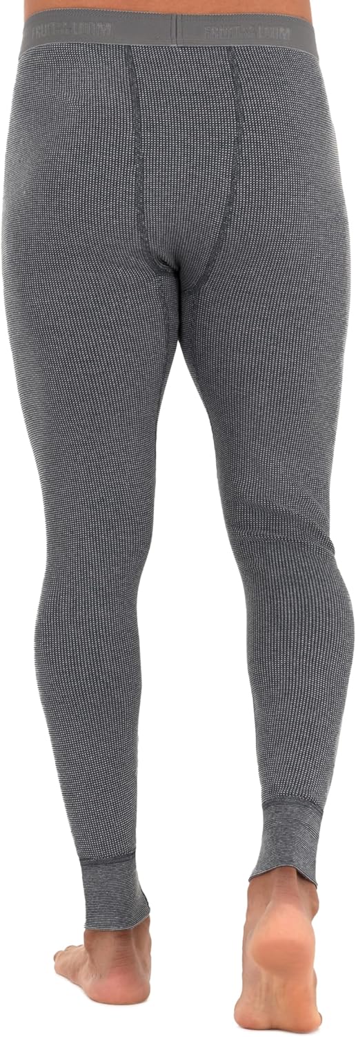 Fruit of the Loom Herren Premium Waffel-Thermo-Unterwäsche lange Unterhose aus recyceltem Material (1er-, 2er-, 3er- und 4er-Pack)