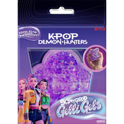 Original Squishmallows™ SLIMYGLOOP Blue Gelli Gels™, Slow Rising Sensory Squeeze Toy with Glitter, Gel Filled Fidget Toys