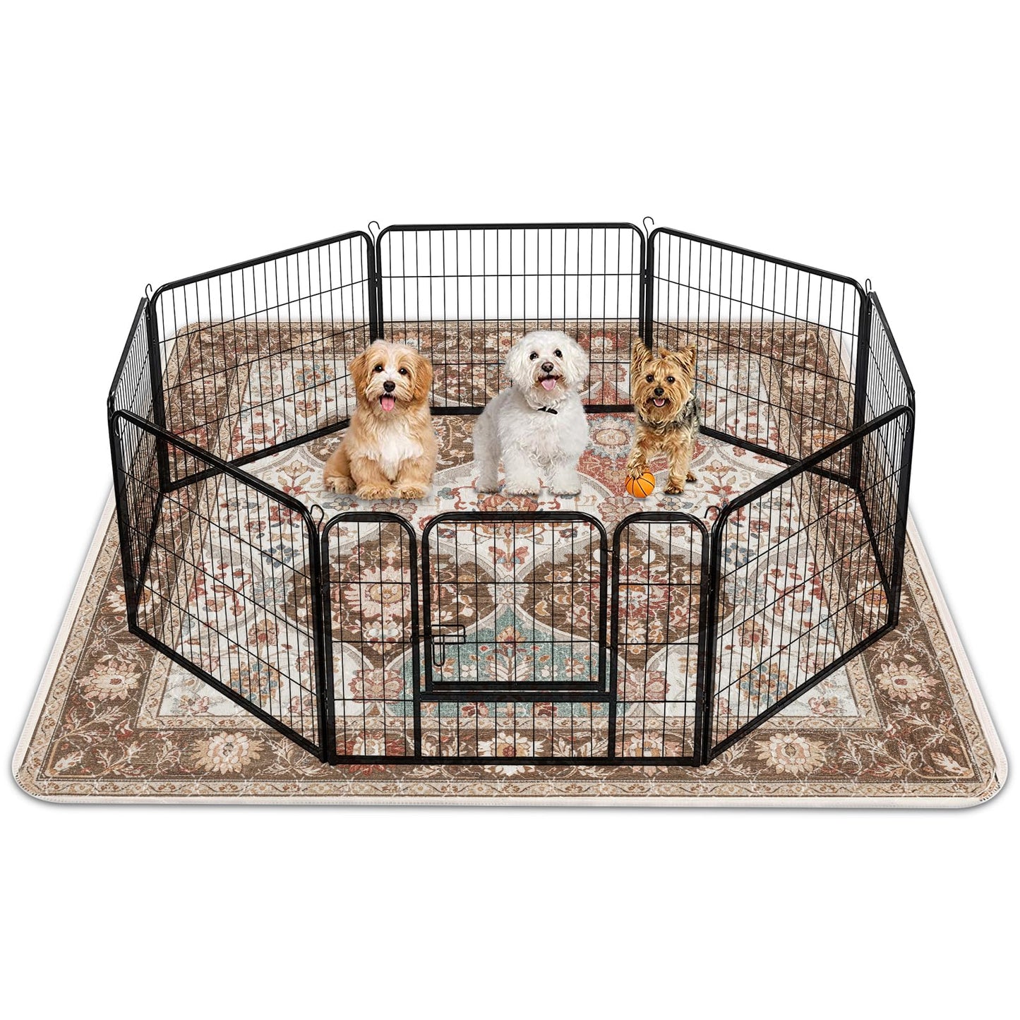 INVENHO Washable Pee Pads for Dogs 72"x72" Reusable Dog Pads Extra Large Upgrade Non-Slip Dog Pee Pads Heavy Absorbency Puppy Pee Pads Quick Dry Whelping Pads/Waterproof Puppy Training Pad