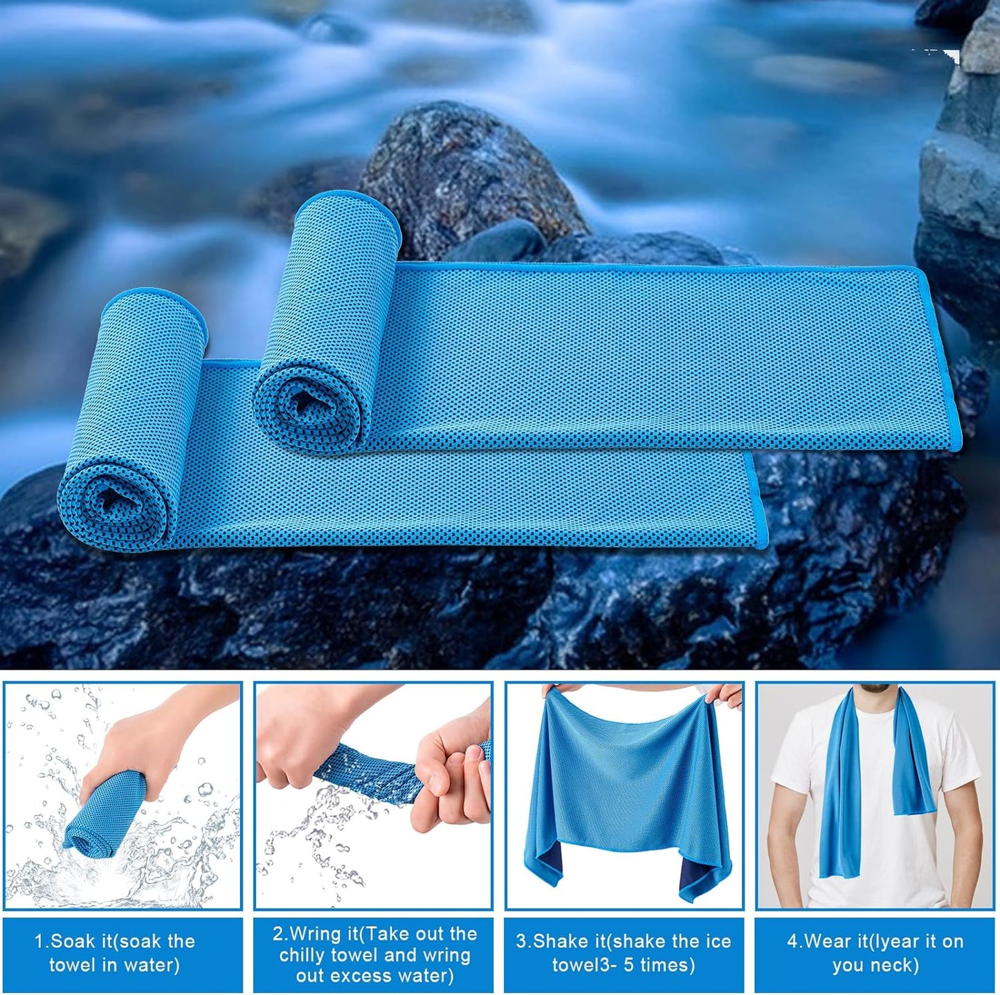 CADONO 4 Pack Cooling Towel: Your Ultimate Fitness Companion