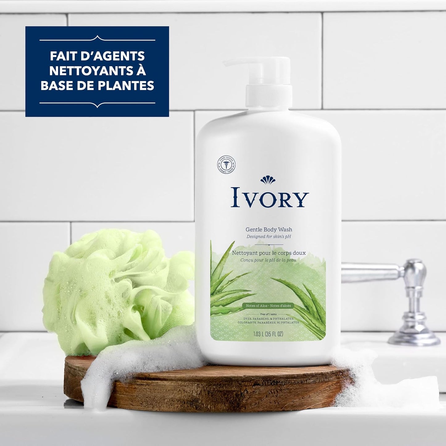Ivory Milde & Sanfte Körperwäsche, Kokoswasserduft, 1,03 L