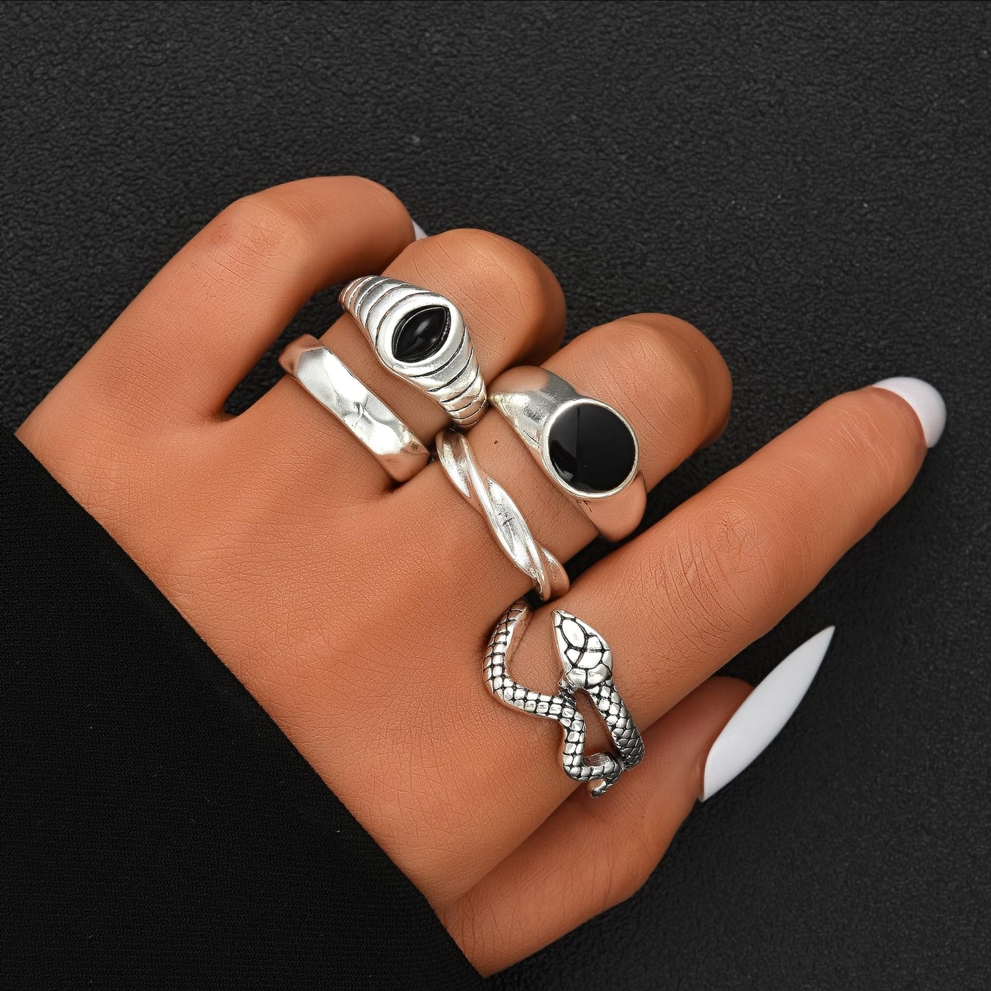 FAXHION 24-60 Pcs Gold Stackable Rings for Women, Knuckle Rings Chunky Gold Ring Set Dainty Stacking Cute Rings, Multiple Sizes Cute Jewelry Set Gift