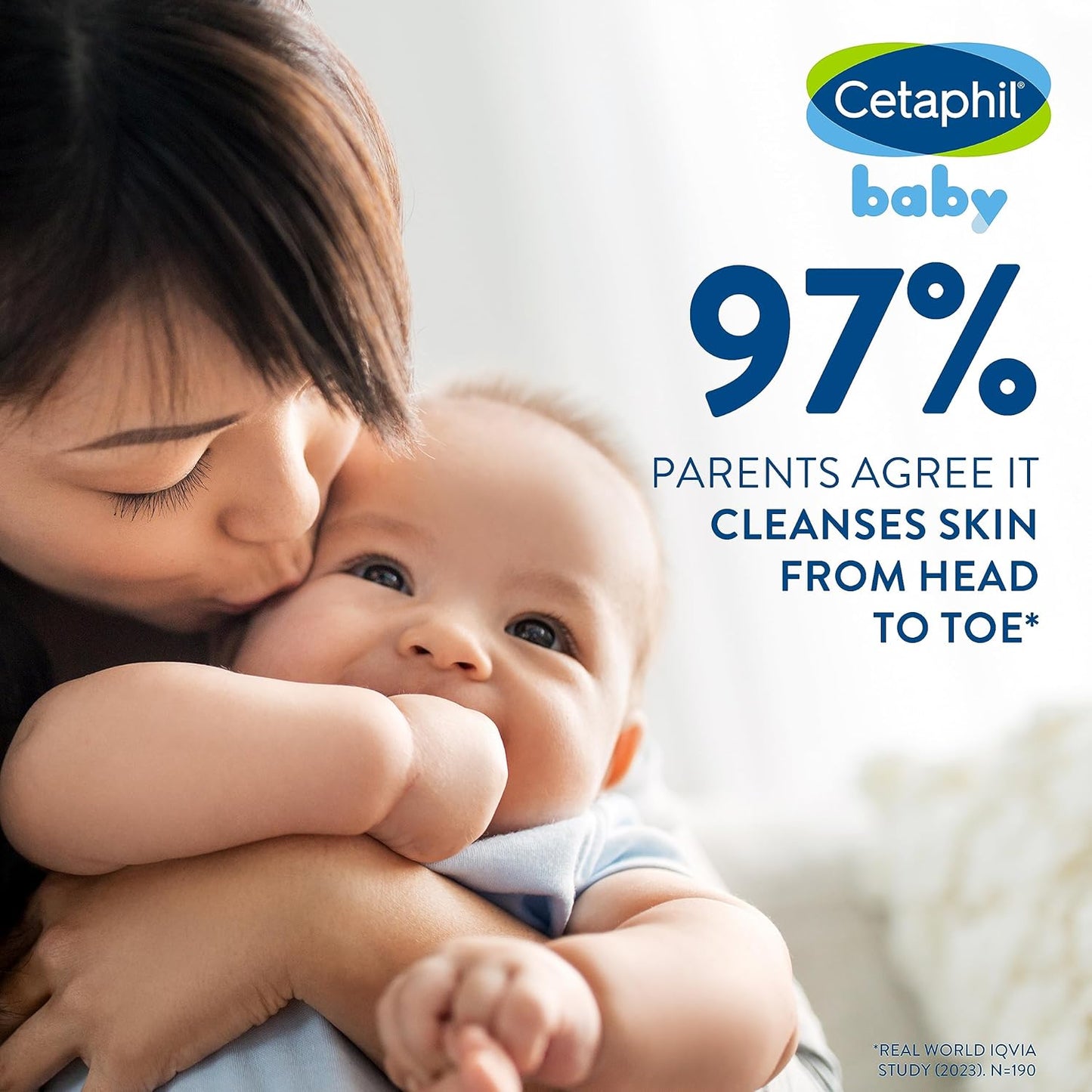 Cetaphil Baby Wasch & Shampoo mit Bio-Ringelblume – tränenfrei – ohne Parabene, Farbstoffe und Mineralöle – 400ml Pumpspender