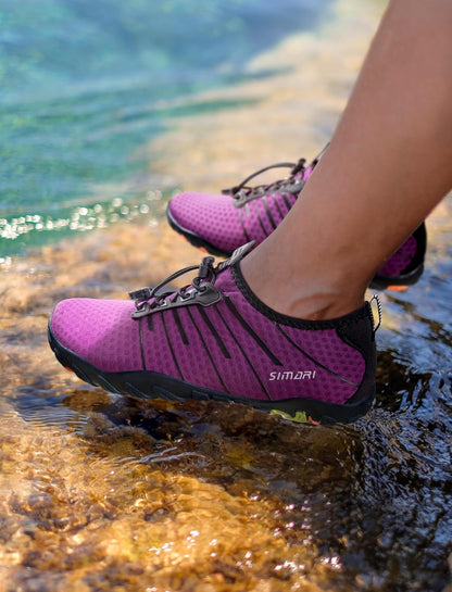 SIMARI Wasserschuhe für Damen und Herren, Badeschuhe, Strandschuhe, schnelltrocknend, Barfußschuhe, Wanderschuhe, Surfschuhe, Laufschuhe, Kajakschuhe
