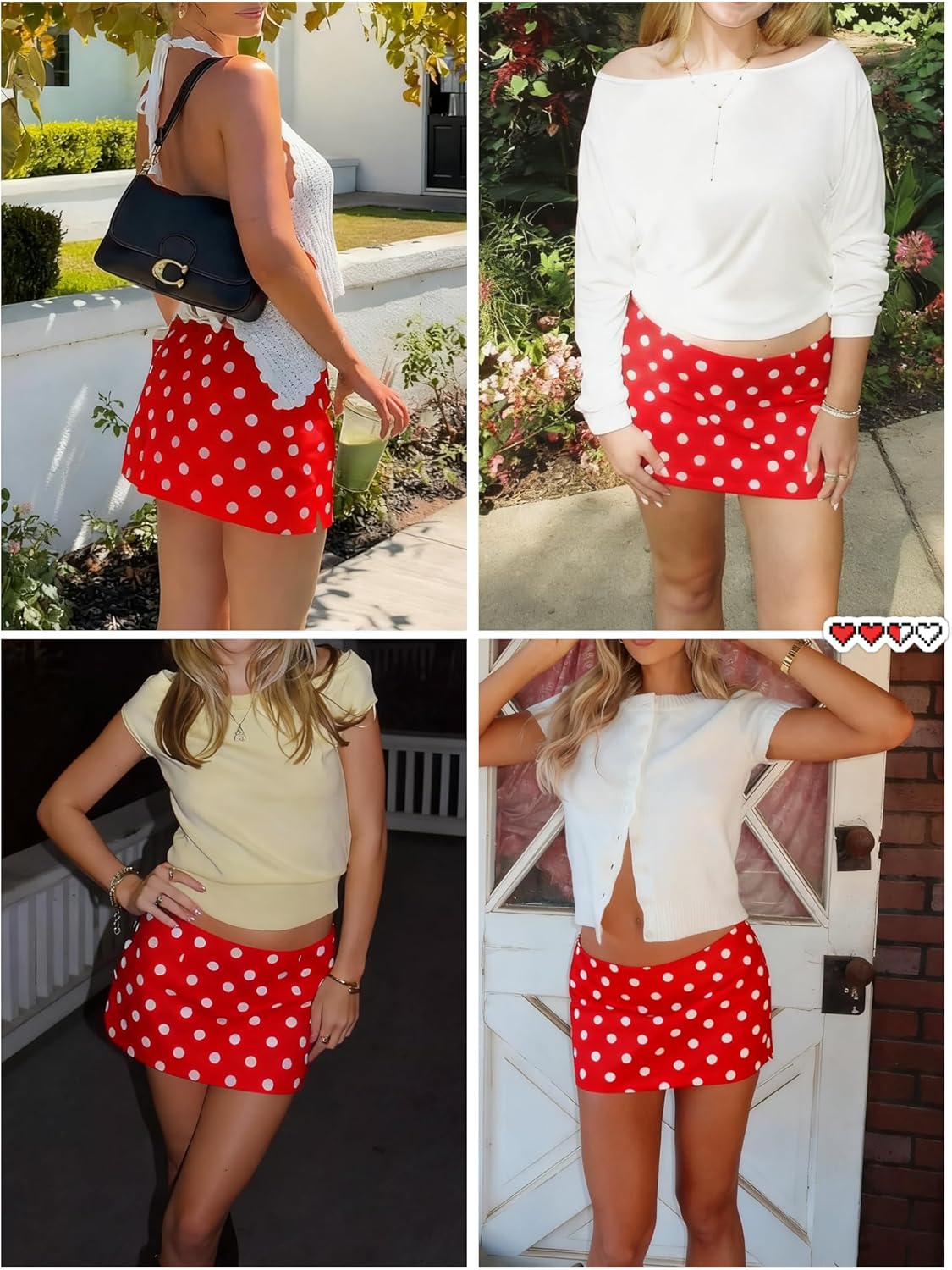 Danysu Dehnbare Mini Skorts Mid Waist Rock mit Shorts Seitenschlitz 2025 Sport Alltag Ausgeh-Outfits